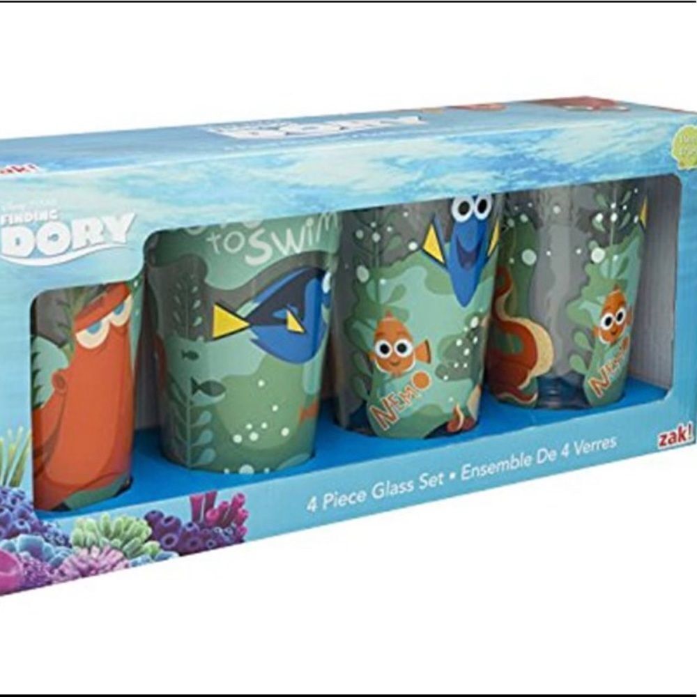DIsney Finding Dory 4pc Pint Glass Set
Premium quality 16 oz. Dory Hank